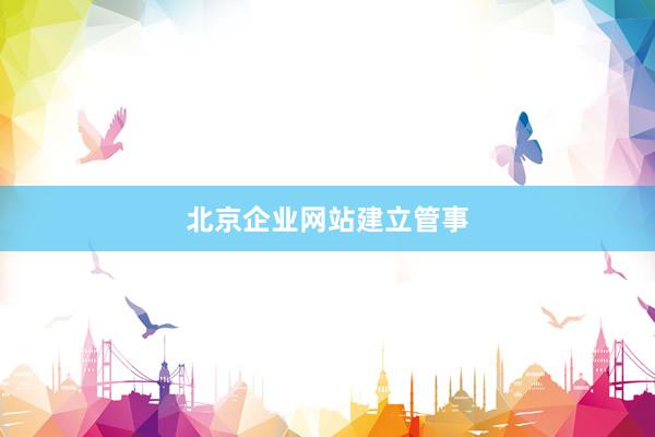 北京企业网站建立管事
